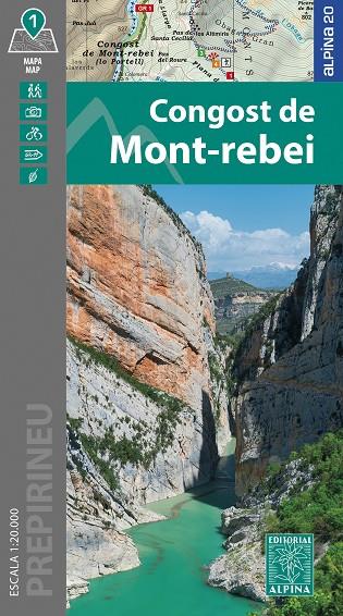 Congost de Mont-rebei (1:20.000) | 9788470111440