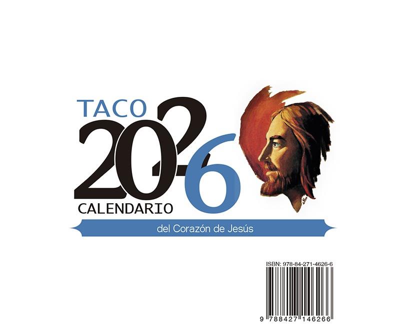 Calendario 2026 : Taco Corazón de Jesús (notes) | 9788427149823