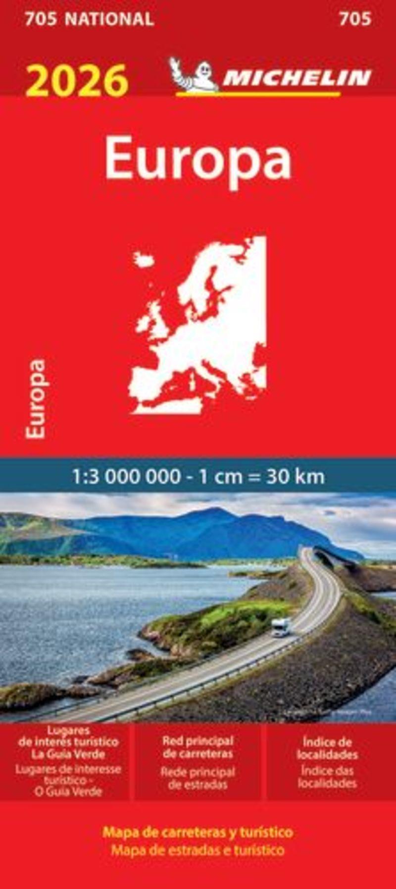 Mapa de carreteras : Europa (1:3.000.000) | 9782067269798