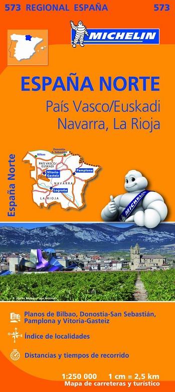 España norte : País Vasco (Euskadi) ; Navarra ; La Rioja (1:250.000) | 9782067263949