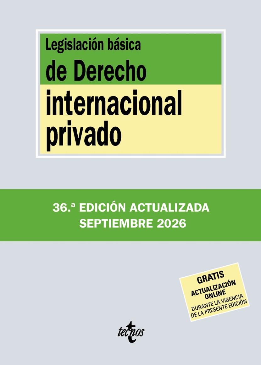 Legislación básica de derecho internacional privado | 9788430994397