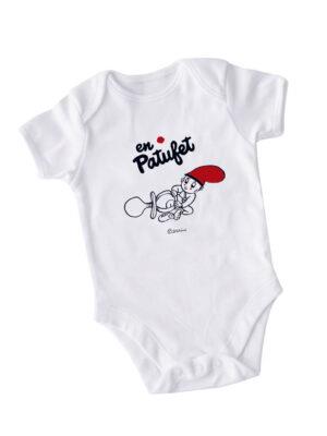 En Patufet : Bodi En Patufet amb un xumet (blanc) (6 mesos) | ENPATUFET0006 | Pilarín Bayés