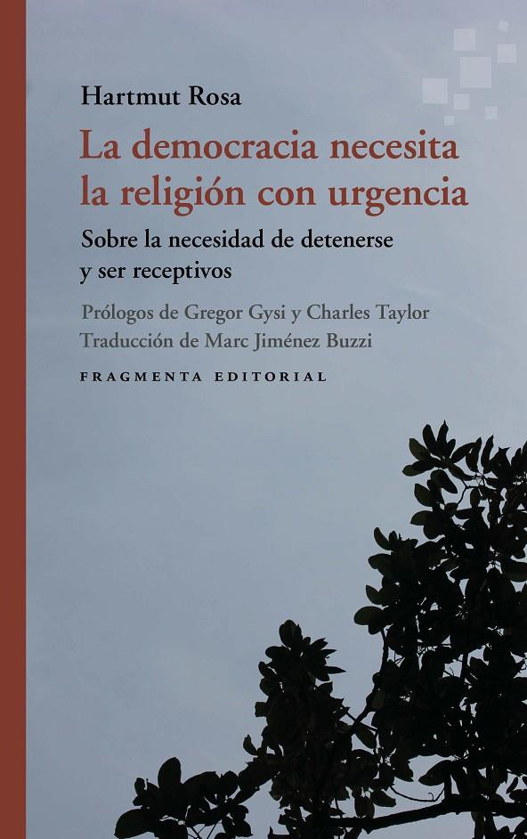 La democracia necesita la religión con urgencia | 9791387548179 | Hartmut Rosa