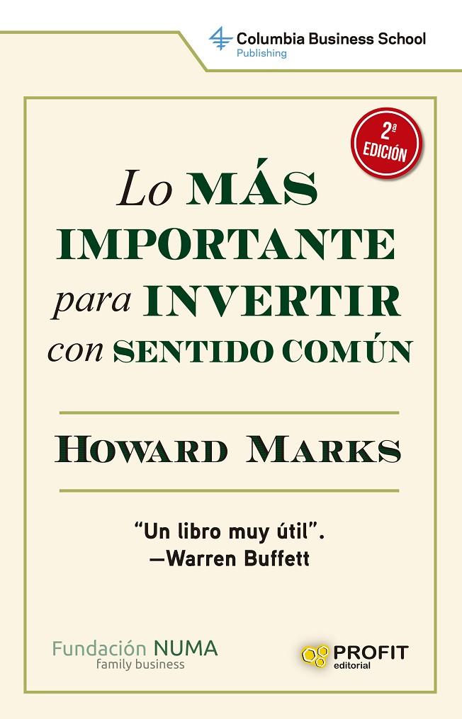 Lo más importante para invertir con sentido común | 9788419212306 | Howard Marks