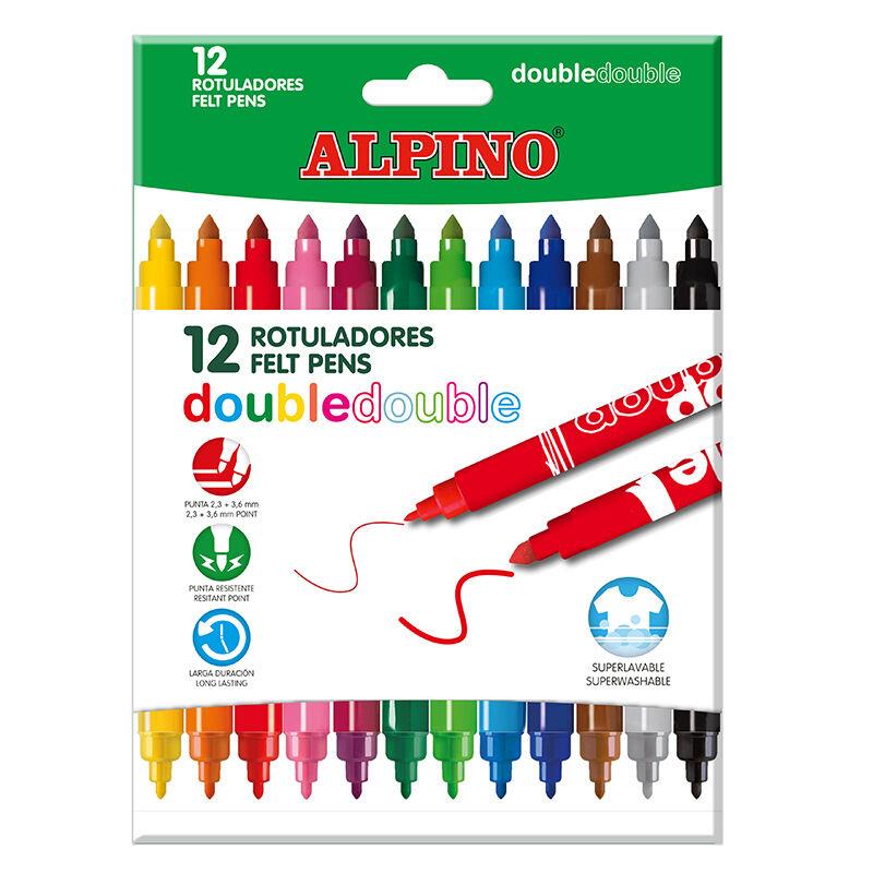 Retoladors : Alpino (12 colors) (doble punta) | 8413240609339