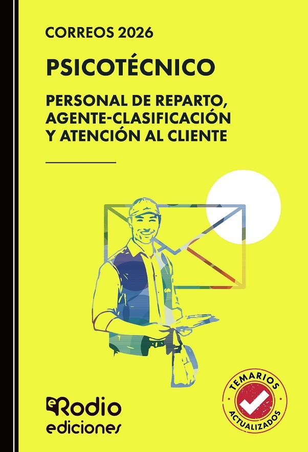 Psicotécnico : Personal de reparto, agente-clasificación y atención al cliente (Correos 2026) | 9791387943660