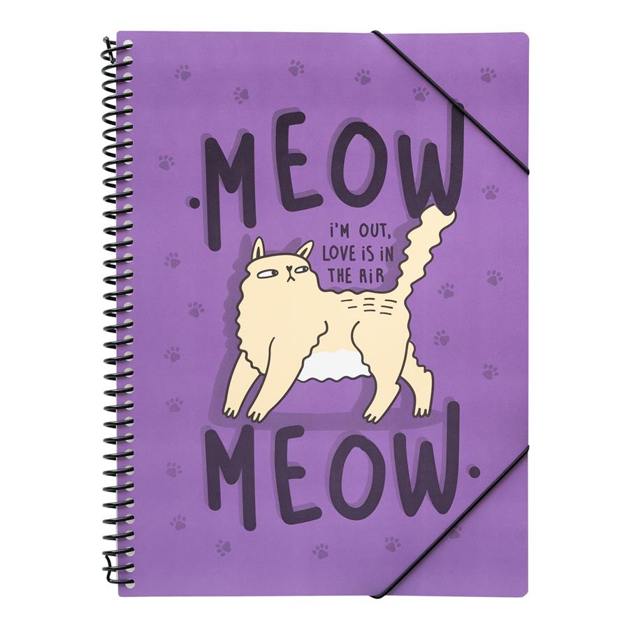 Carpeta de fundes espiral : Meow Meow "I'm out, love is in the air" | 8435747806769
