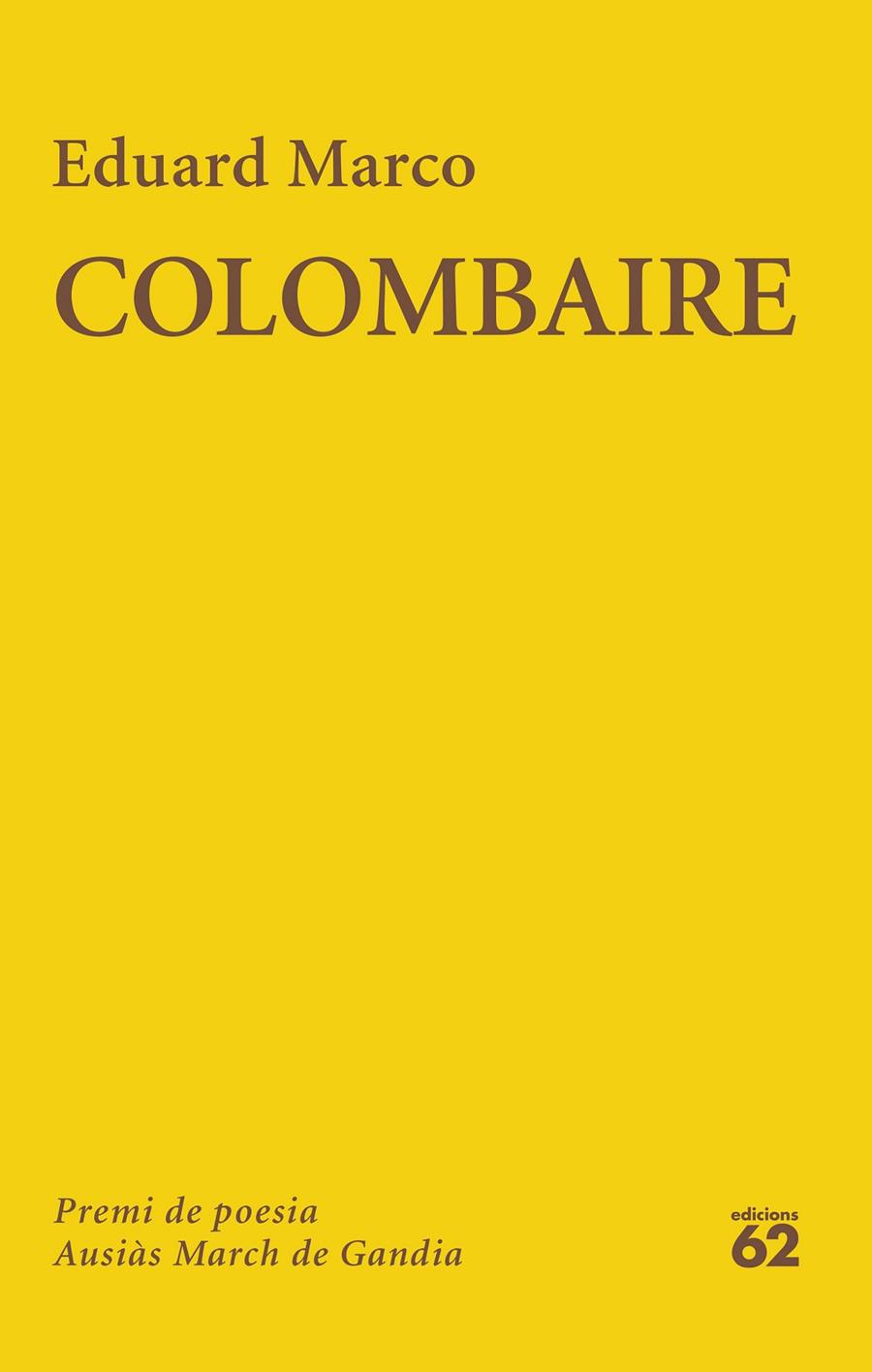 Colombaire | 9788429782776 | Eduard Marco
