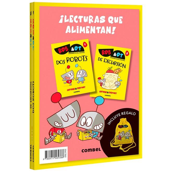 Dos robots ; D'excursió (2 volums + motxilla) | 9788411584388 | Jaume Copons ; Liliana Fortuny