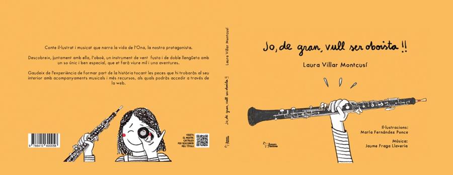 Jo, de gran, vull ser oboista!! | 9788410600058 | Laura Villar Montcusí ; María Fernández Ponce