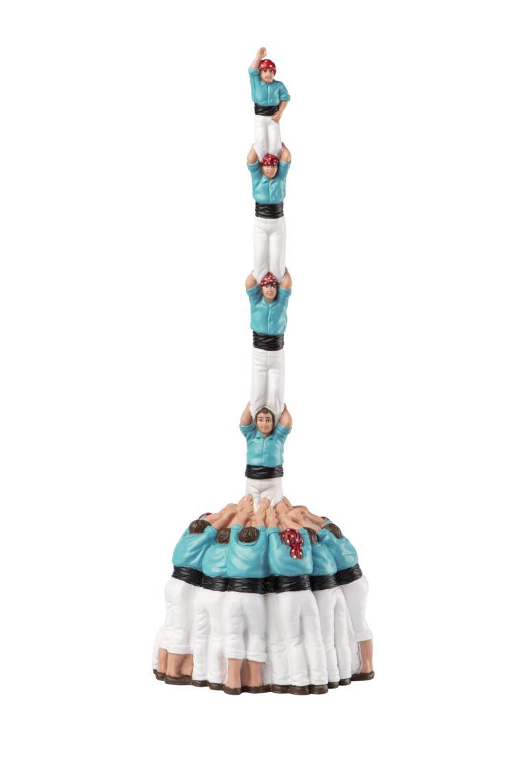 Figura de goma : Pilar de 5 camisa turquesa (Castellers del Foix Cubelles) | FESTIARI00140