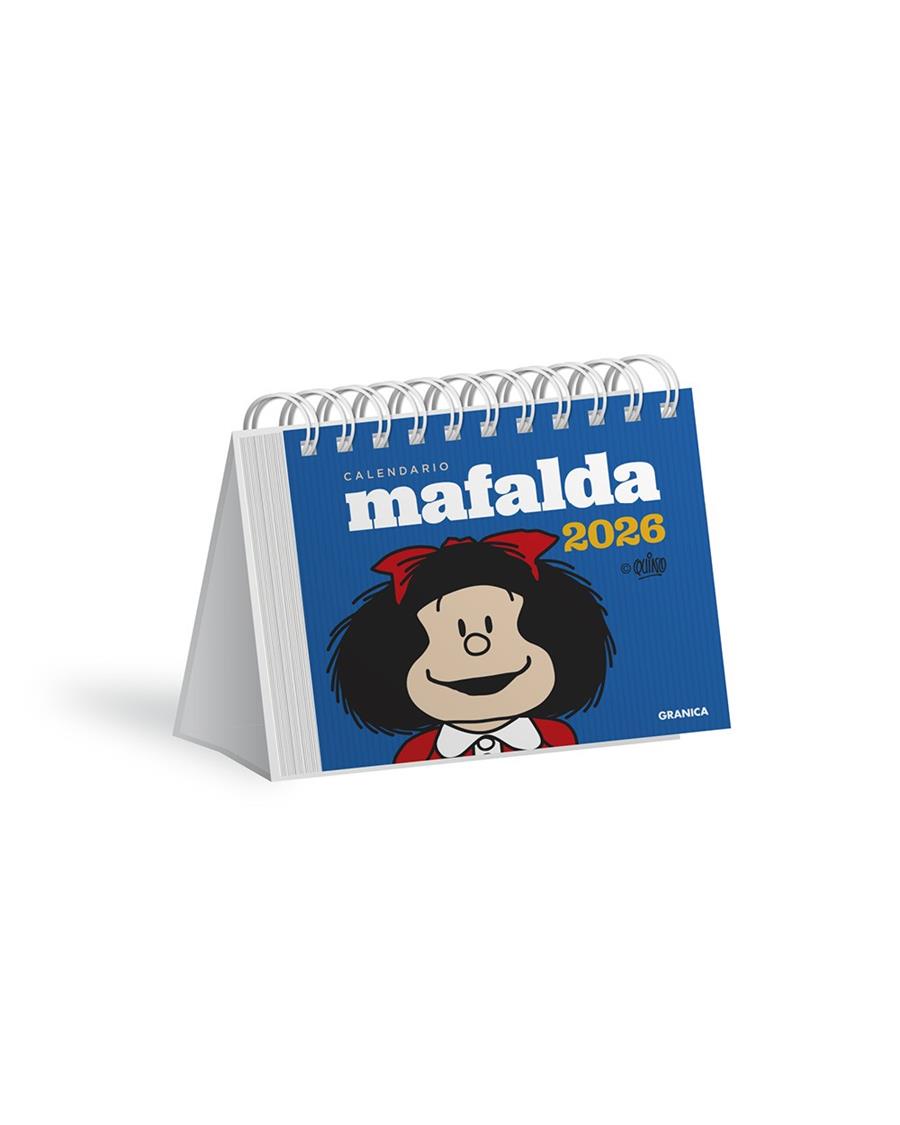 Calendario 2026 : Malfalda (sobretaula) (blau) | 9786316693198 | Quino