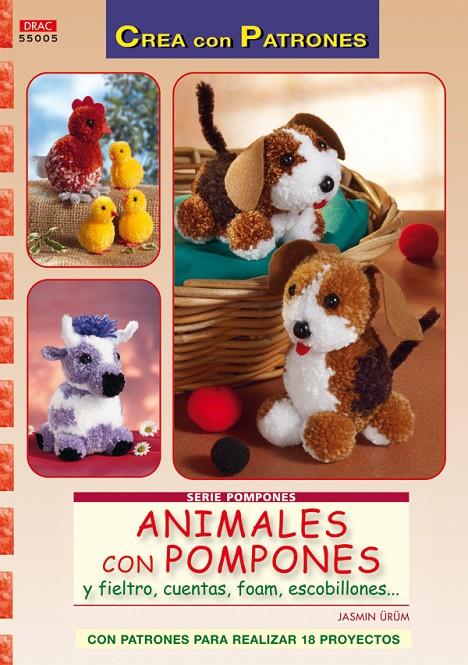 Animales con pompones y fieltro, cuentas, foam¡, escobillones | 9788498741315 | Jasmin Ürüm