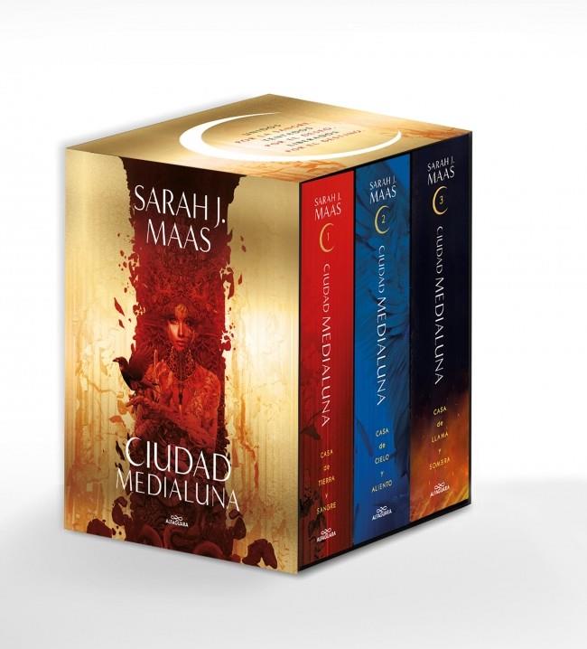 Ciudad Medialuna (estoig) (Casa de tierra y sangre ; Casa de cielo y aliento ; Casa de llama y sombra) | 9788410190979 | Sarah J. Maas