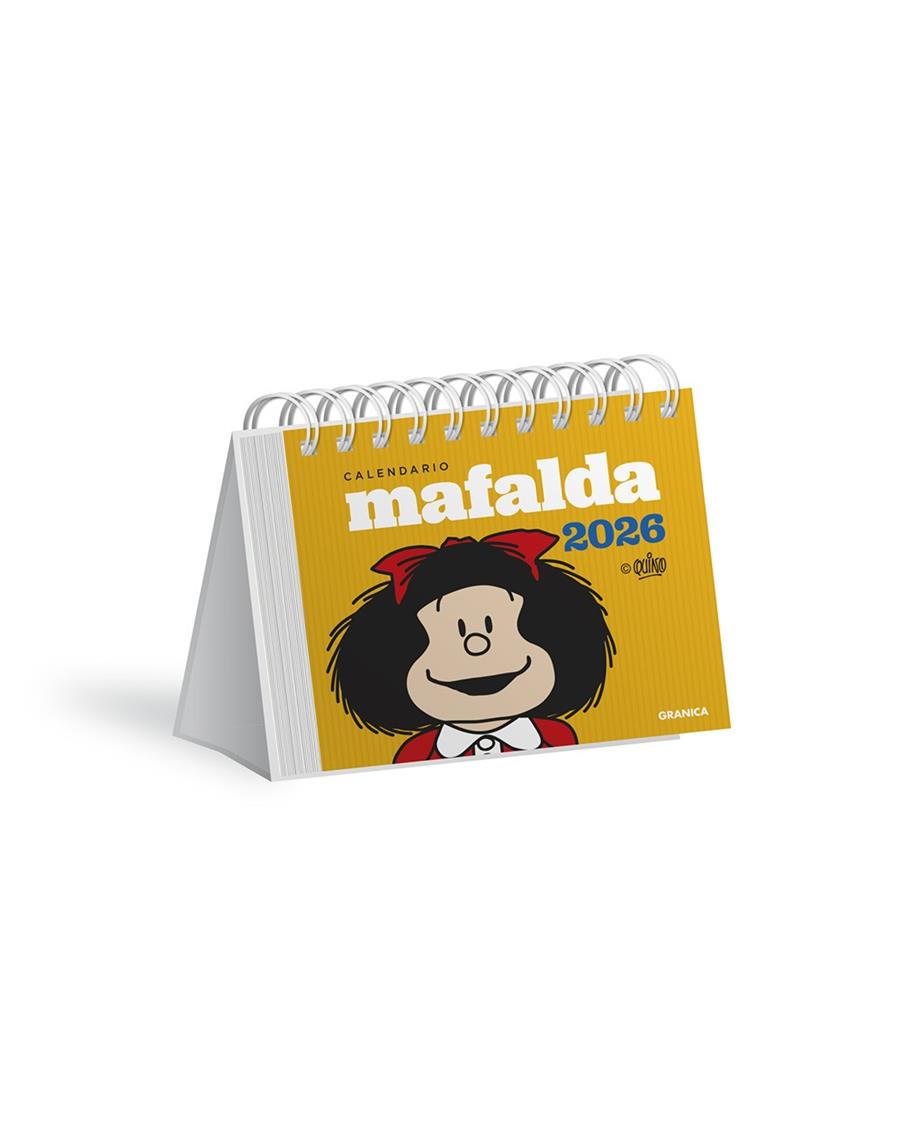 Calendario 2026 : Mafalda (sobretaula) (groc) | 9786316693419 | Quino