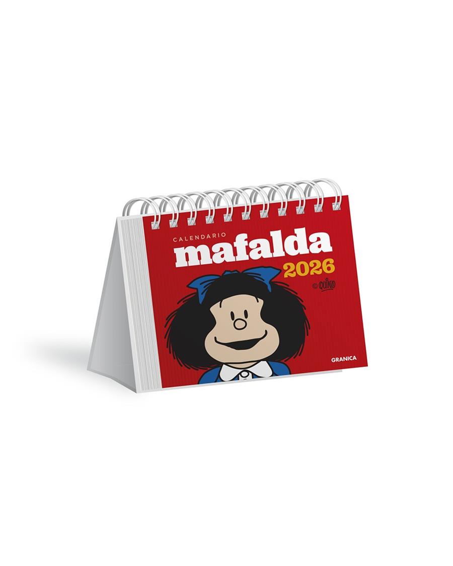 Calendario 2026 : Mafalda (sobretaula) (vermell) | 9786316693181 | Quino