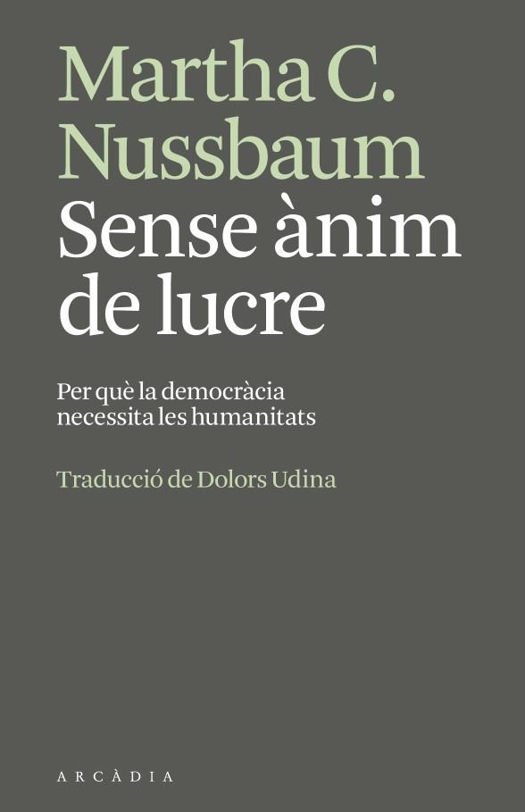 Sense ànim de lucre | 9791399136951 | Martha Nussbaum