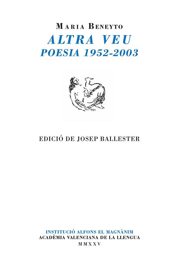 Altra veu : poesia (1952-2003) | 9788411560887 | Maria Beneyto