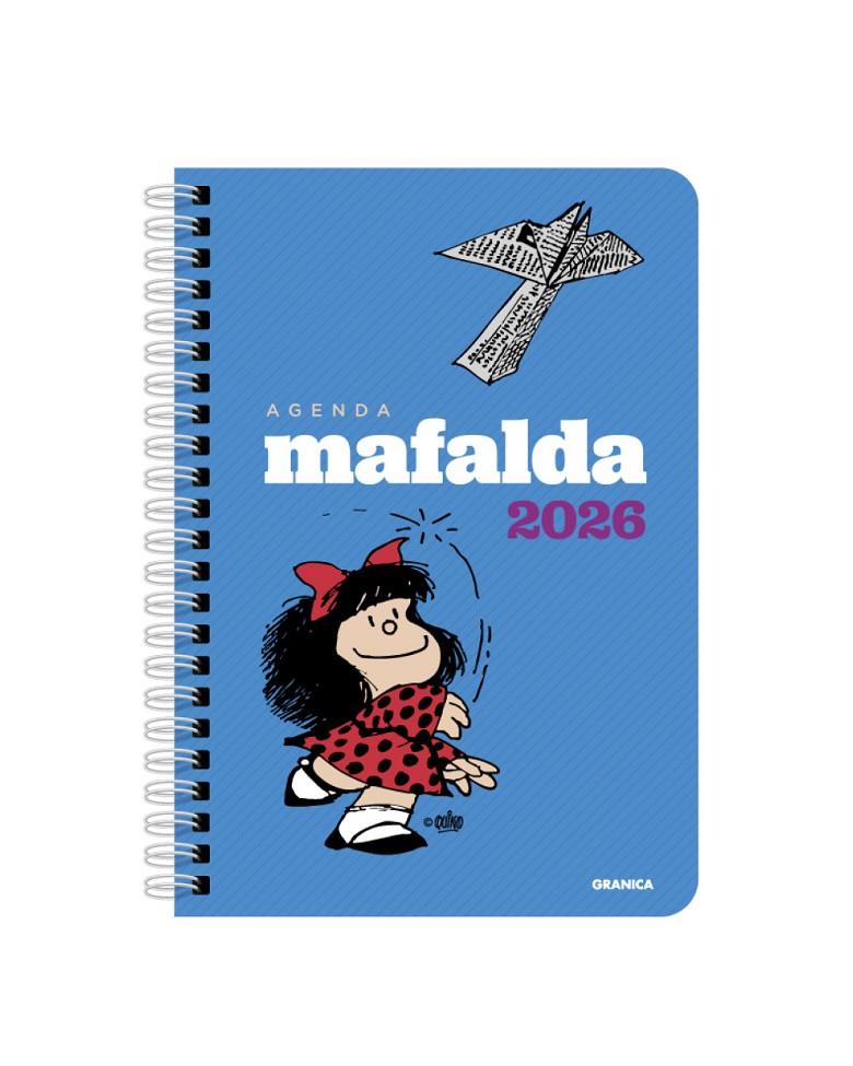 Agenda 2026 Mafalda (setmana vertical) (blau) (anelles) | 9786316693112 | Quino