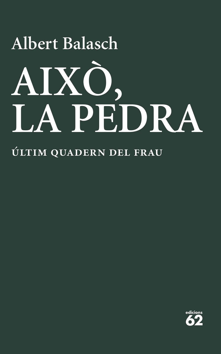 Això, la pedra | 9788429783278 | Albert Balasch