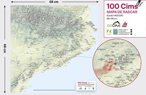 100 cims : mapa de rascar (1:400.000) (68 x 68cm) | 9788470111419