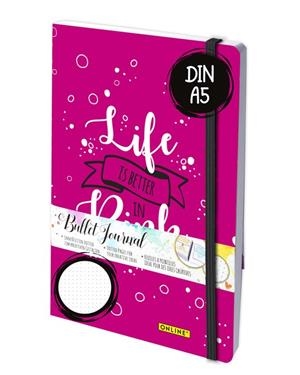 Llibreta : Life is better in pink (A5 cosida) (puntejat) | 4014421180339