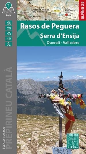 Rasos de Peguera ; Serra d'Ensija (1:25.000) | 9788470111532
