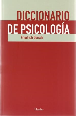 Diccionario de psicología | 9788425425745 | Friedrich Dorsch