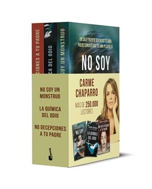 No soy un monstruo ; La química del odio ; No decepciones a tu padre (3 volums) | 9788432241307 | Carme Chaparro