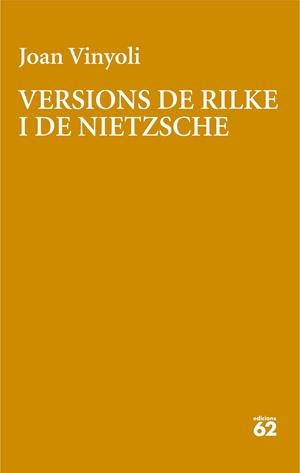 Versions de Rilke i de Nietzsche | 9788429782639 | Joan Vinyoli