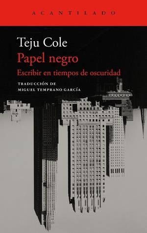 Papel negro | 9788419958570 | Teju Cole