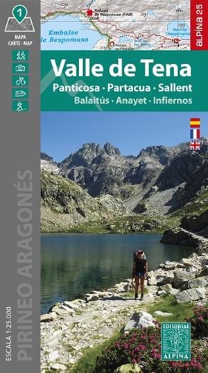 Valle de Tena : Panticosa, Anayet, Infiernos (1:25.000) | 9788470111723