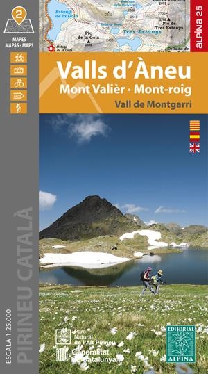 Valls d'Àneu : Mont valièr, Mont-roig ; Vall de Montgarri (2 mapes 1:25.000) | 9788470111792