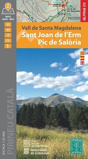Sant Joan de l'Erm : Pic de Salòria, Torreta de l'Orri (1:25.000) | 9788470111761