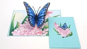 Postal pop-up : Papallona blava (PA491) | 8436560042143