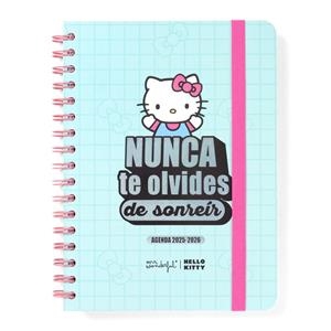 Agenda escolar 2025 - 2026 : Hello kitty "Nunca te olvides de sonreir" setmanal | 8445641065360