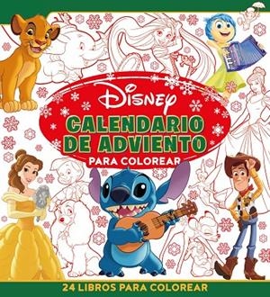 Disney : Calendario de adviento para colorear | 9788410029729