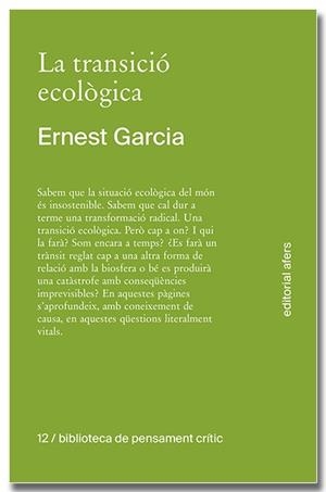 La transició ecològica | 9791387680138 | Ernest Garcia
