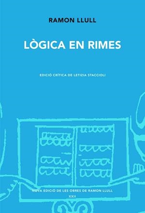 Lògica en rimes | 9788491913955 | Ramon Llull