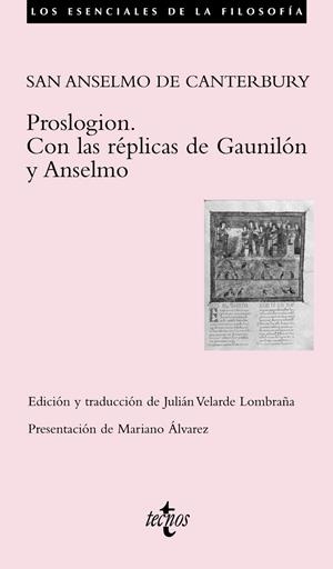 Proslogion. Con las réplicas de Gaunilón y Anselmo | 9788430949441 | San Anselmo de Canterbury