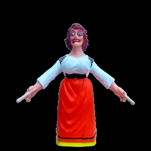 Figura de goma : Geganta Mamellona (Tàrrega) | DAVALLADA0063