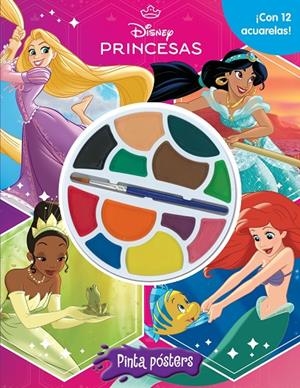 Disney Princesas : Pinta pósters (+ aquarel·les) | 9791387526856