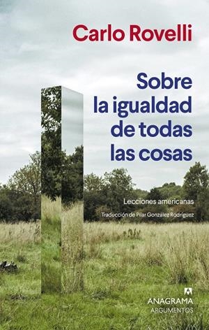Sobre la igualdad de todas las cosas | 9788433951007 | Carlo Rovelli
