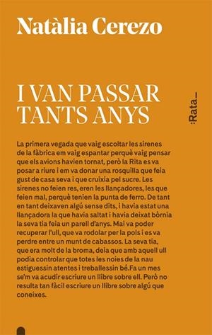 I van passar tants anys | 9788416738045 | Natàlia Cerezo