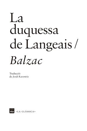 La duquessa de Langeais | 9788418858161 | Honoré de Balzac 