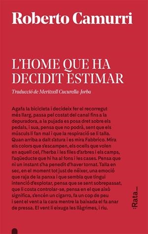 L'home que ha decidit estimar | 9788416738533 | Roberto Camurri