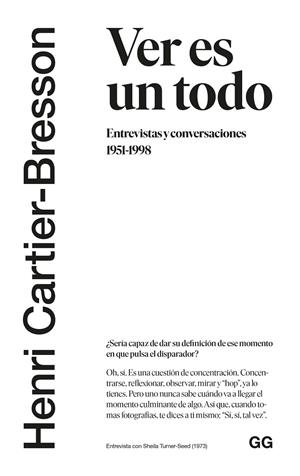 Ver es un todo | 9788425227578 | Henri Cartier-Bresson