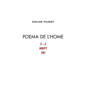 Poema de l'home | 9788413033822 | Guillem Viladot
