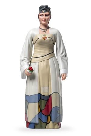 Figura de goma : Geganta Violant de la ciutat de Barcelona amb vestit modernista (gran) | FESTIARI00111