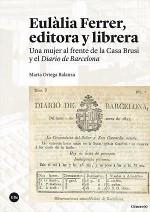 Eulàlia Ferrer, editora y librera | 9788491686545 | Marta Ortega Balanza, Marta